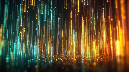 Abstract digital background glowing lines