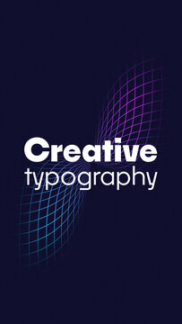 Motion Title with Abstract Grid Background