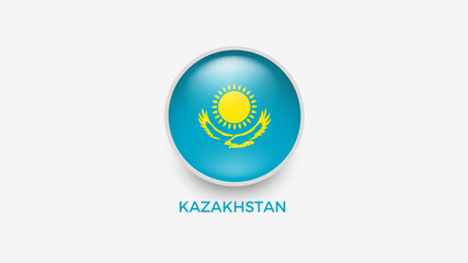 kazakhstan 3d flag vector illustrator