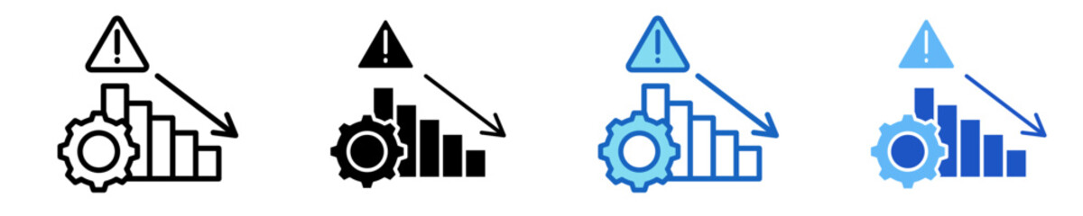 Crisis Management  Icon Set Multiple Style Collection