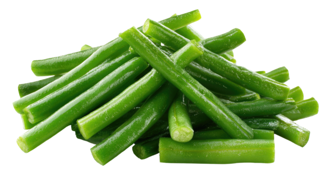 Chopped Green Bean, Transparent Background

