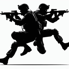 Modern Infantry Silhouette