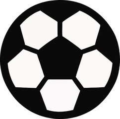 Fototapeta premium soccer ball on black background