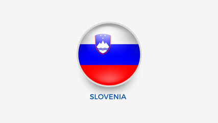 slovenia 3d flag vector illustrator