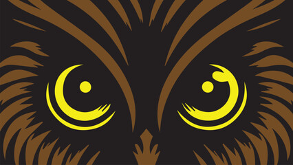 owl eyes background