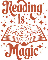 Reading is magical svg