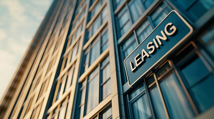 Obraz premium A modern building featuring a prominent 