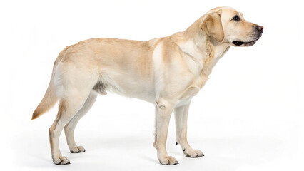 golden retriever isolated on remove background 