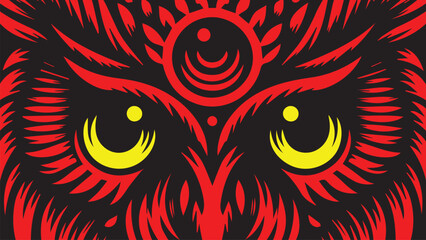 owl eyes background