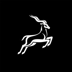 Elegant Deer Style Blackbuck Logo
