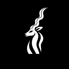 Naklejka premium Blackbuck Outline Logo for Brands