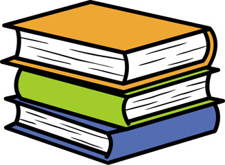 쌓여있는 책 더미