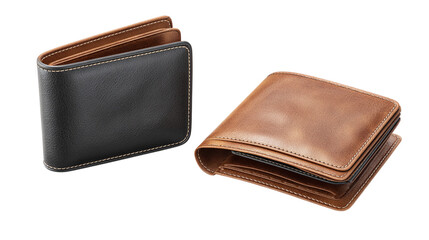 Leather Wallets, isolated on transparent background