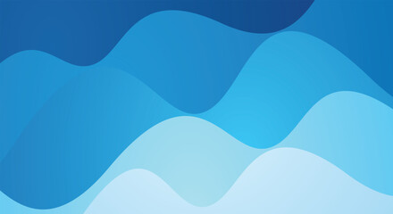 Blue gradient dynamic wave background