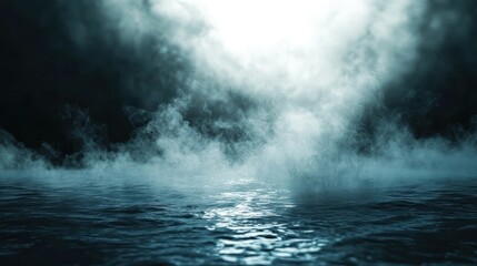 Obraz premium Misty ocean backdrop