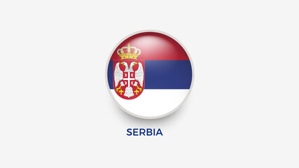 serbia 3d flag vector illustrator