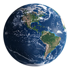 Planet Earth View from Space Isolated