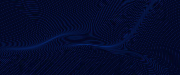 Premium background design with diagonal dark blue line pattern. Vector horizontal template for digital lux business banner, contemporary formal invitation, luxury voucher, prestigious gift certificate