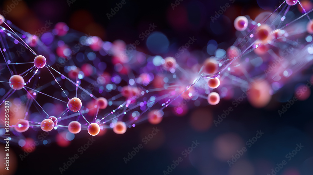 Poster interconnected molecular network: an artistic and visually arresting depiction of a molecular struct