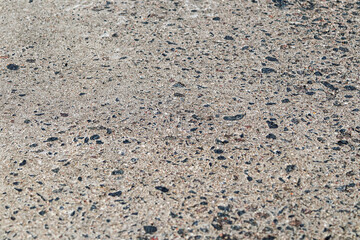 Concrete background. Texture of reinforced concrete surface with cobblestone pattern in perspective