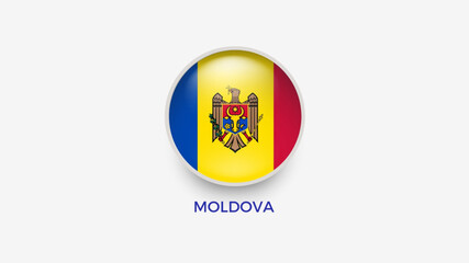 moldova 3d flag vector illustrator