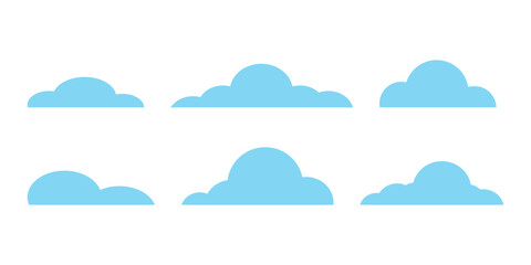 Cloud icon symbol set simple design
