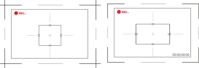 Video camera display. Photo camera viewfinders 
