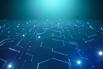 Glowing Network Connections technology digital