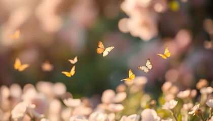 closeup, shallow depth of field, beautiful bokeh, delicate flowers, natural lighting, soft focus, dreamy, pastel colors, ethereal, enchanting