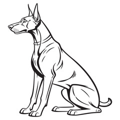 Obraz premium vector illustration of a dog