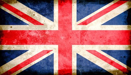 Fototapeta premium Grunge of UK United Kingdom British Union Jack national flag background. Suitable for marketing or business purposes
