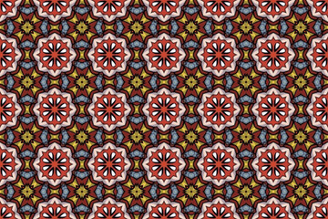 Seamless Fabric Interior Graphic Wallpaper Cloth Digital Background Fashion Design Tile Textile Geometric Texture Art Template Luxury Perspective Visual Shape Decoration Endless Symmetric Pattern.