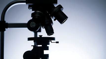 Naklejka premium microscope in laboratory