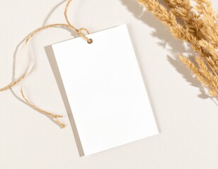 blank price tag