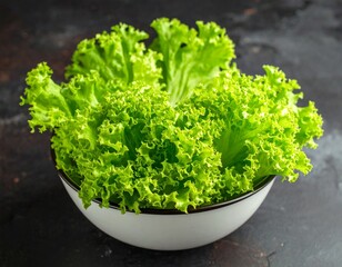 fresh lettuce in a bowl