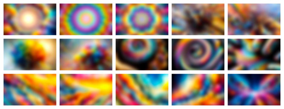 Abstract psychedelic swirls and gradients of vibrant colors creating a mesmerizing visual experience