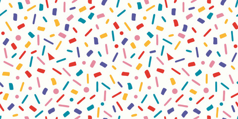 Colorful Confetti Pattern Background Texture