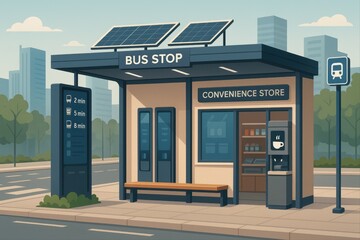  Premium Smart Bus Stop with Convenience Facilities