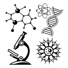science and chemistry icon Vector illustrations