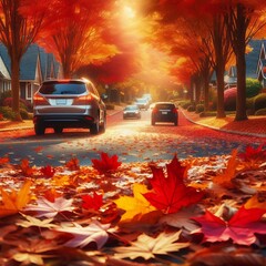 Autumn Leaves colorful autumn scenes