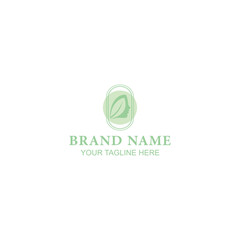 logo design for beauty brand identity with creative illustration