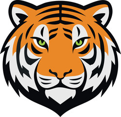 Fototapeta premium Vector Tiger Head Illustration for T-Shirt Design