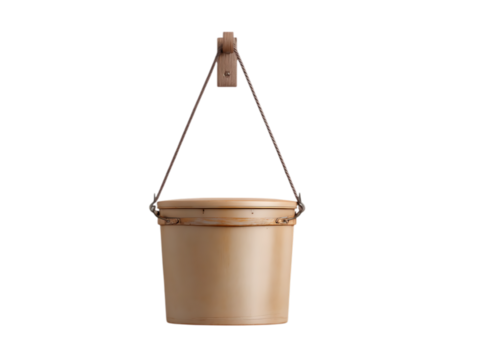 Hanging Dustbin with Lid Kitchen Wall Solution