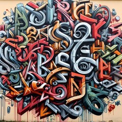 Obraz premium Graffiti Art a single composition