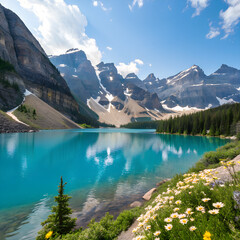 lake in the mountains