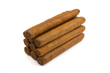a stack of cigars sitting on top of each other
