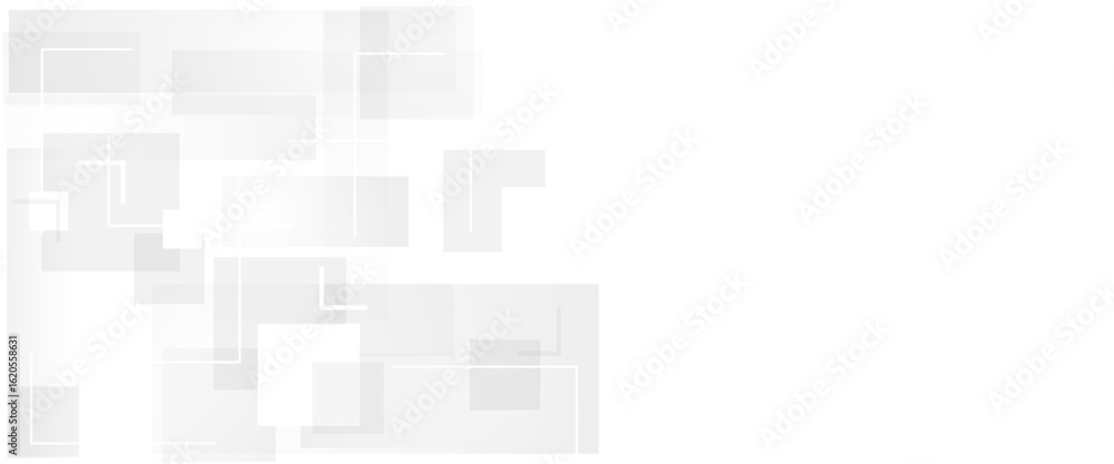 Poster vector white, grey rectangle square abstract background pattern.