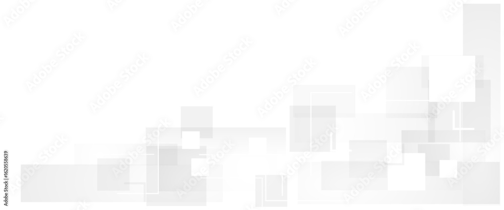 Poster vector white abstract background. white, grey rectangle square abstract background pattern.