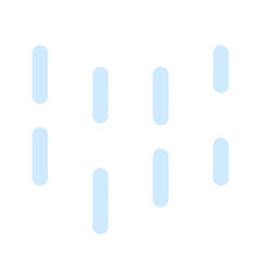 Weather flat color icon. Rainy