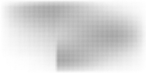Halftone star shapes design elements set (monochrome)